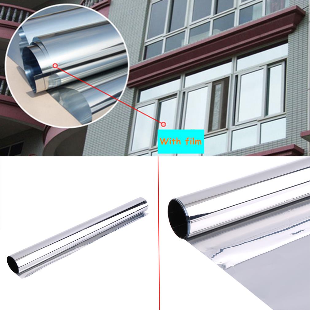 1 x ̷ ǹ 20 % ¾ ݻ â ʸ ̹  50cm x 2m /1 x Mirror Silver 20% Solar Reflective Window Film Privacy Tint 50cm x 2m new arrival